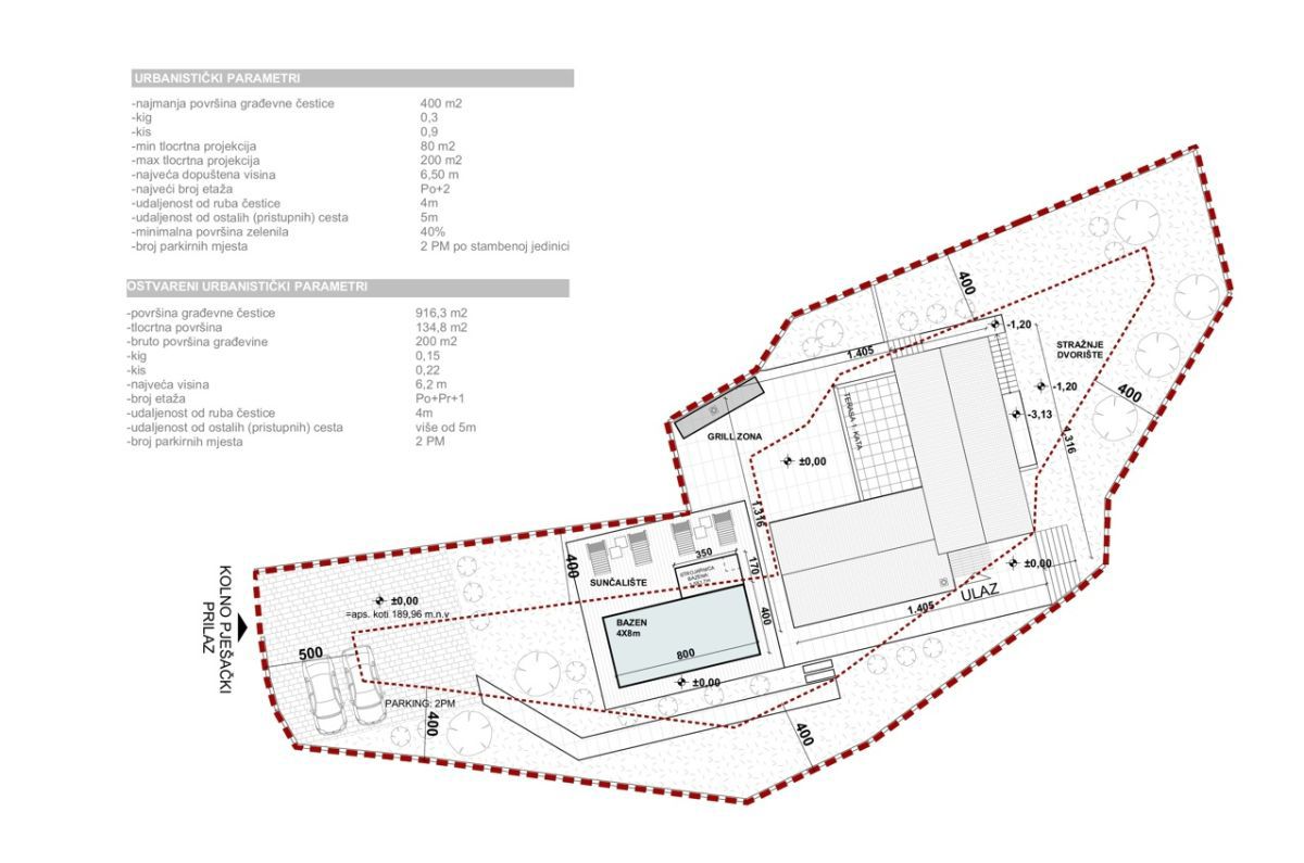 Terreno costruzione, per la vendita, Vrbnik, Croazia, 916 m2, 140.000,00 EUR