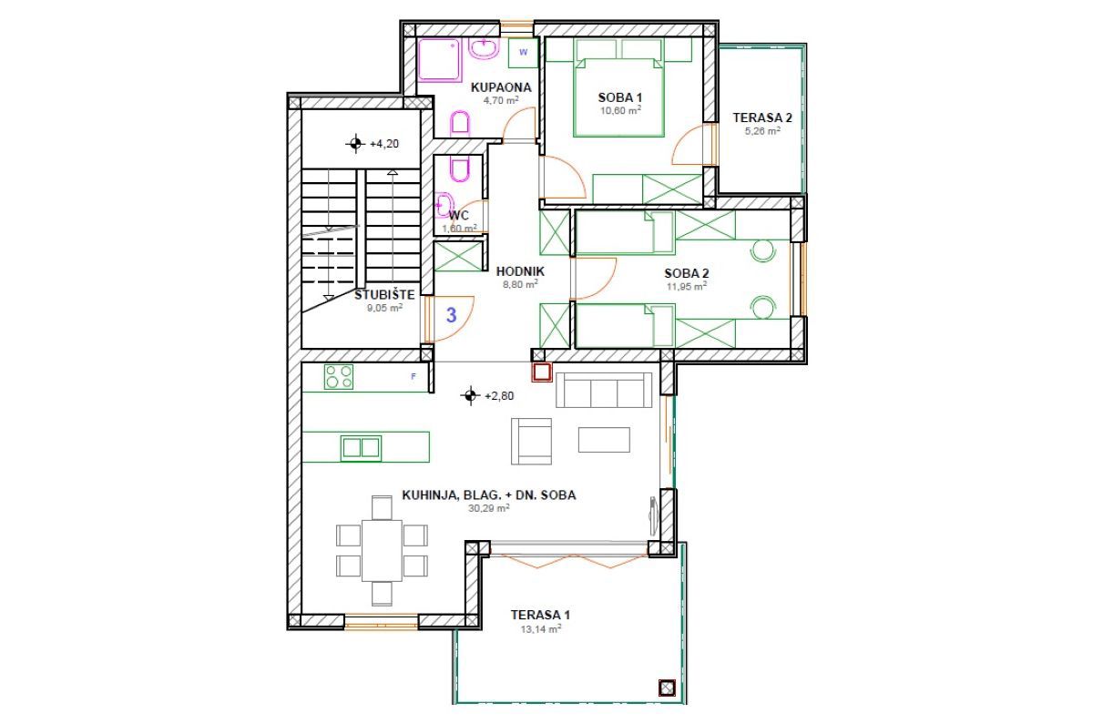 Appartamento, per la vendita, Njivice, Croazia, 86 m2, 435.000,00 EUR
