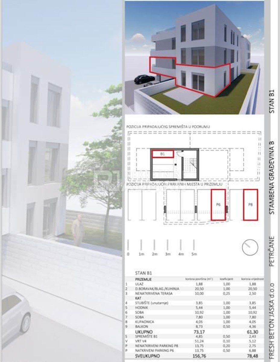 Appartamento Petrčane, Zadar - Okolica, 78m2