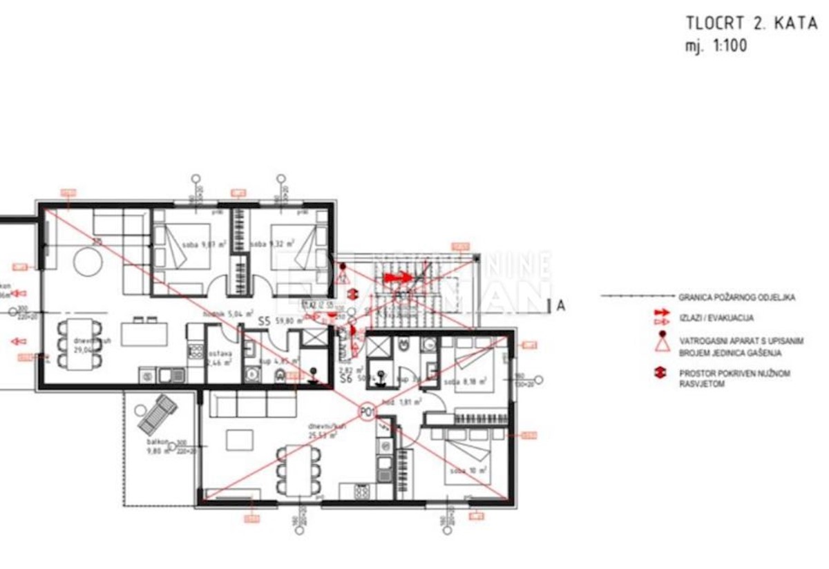 Appartamento Okrug Gornji, Okrug, 57,24m2