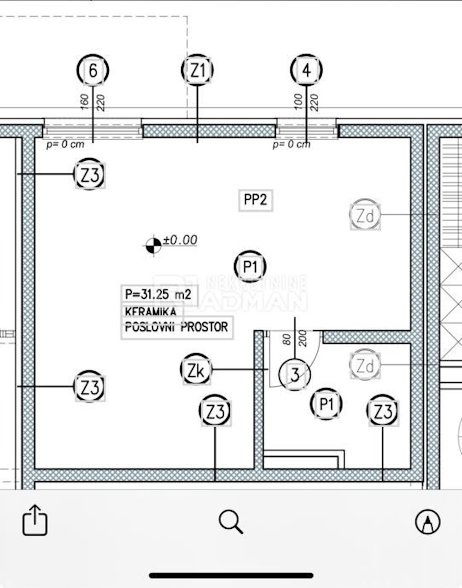 Commerciale Glavice, Sinj, 31,25m2