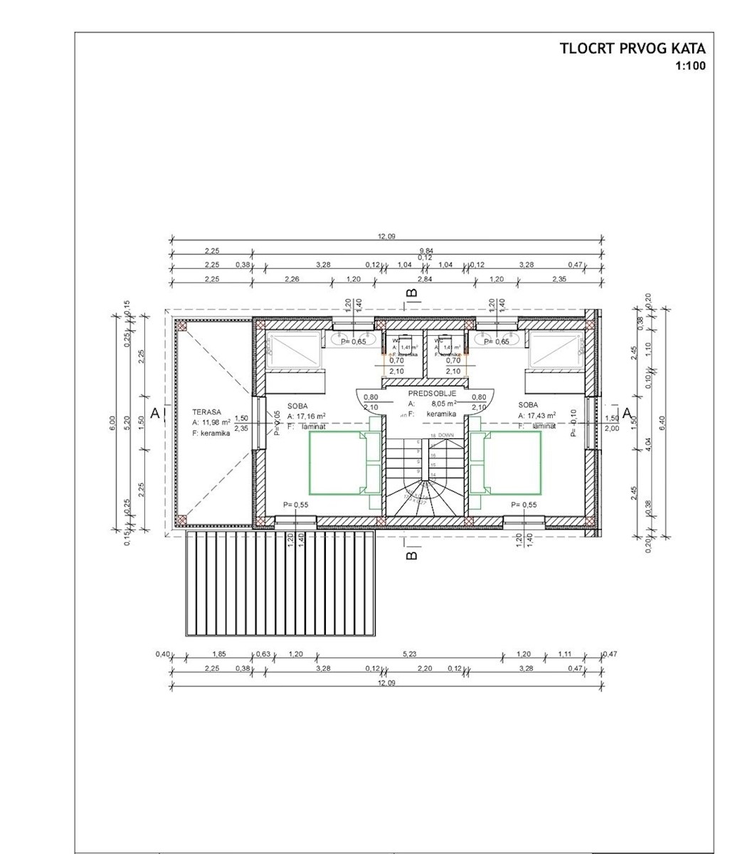 BADERNA - VILLE MODERNE IN COSTRUZIONE CON PISCINA