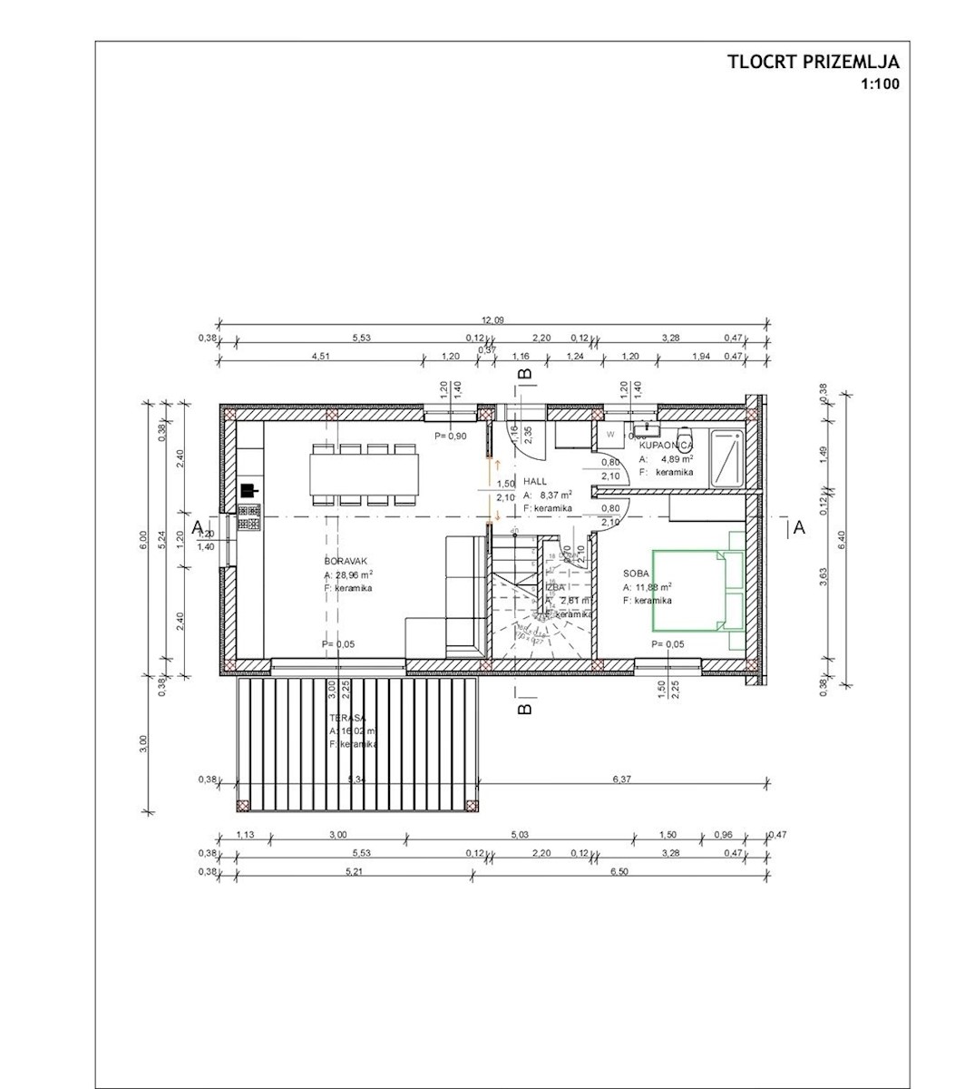 BADERNA - VILLE MODERNE IN COSTRUZIONE CON PISCINA
