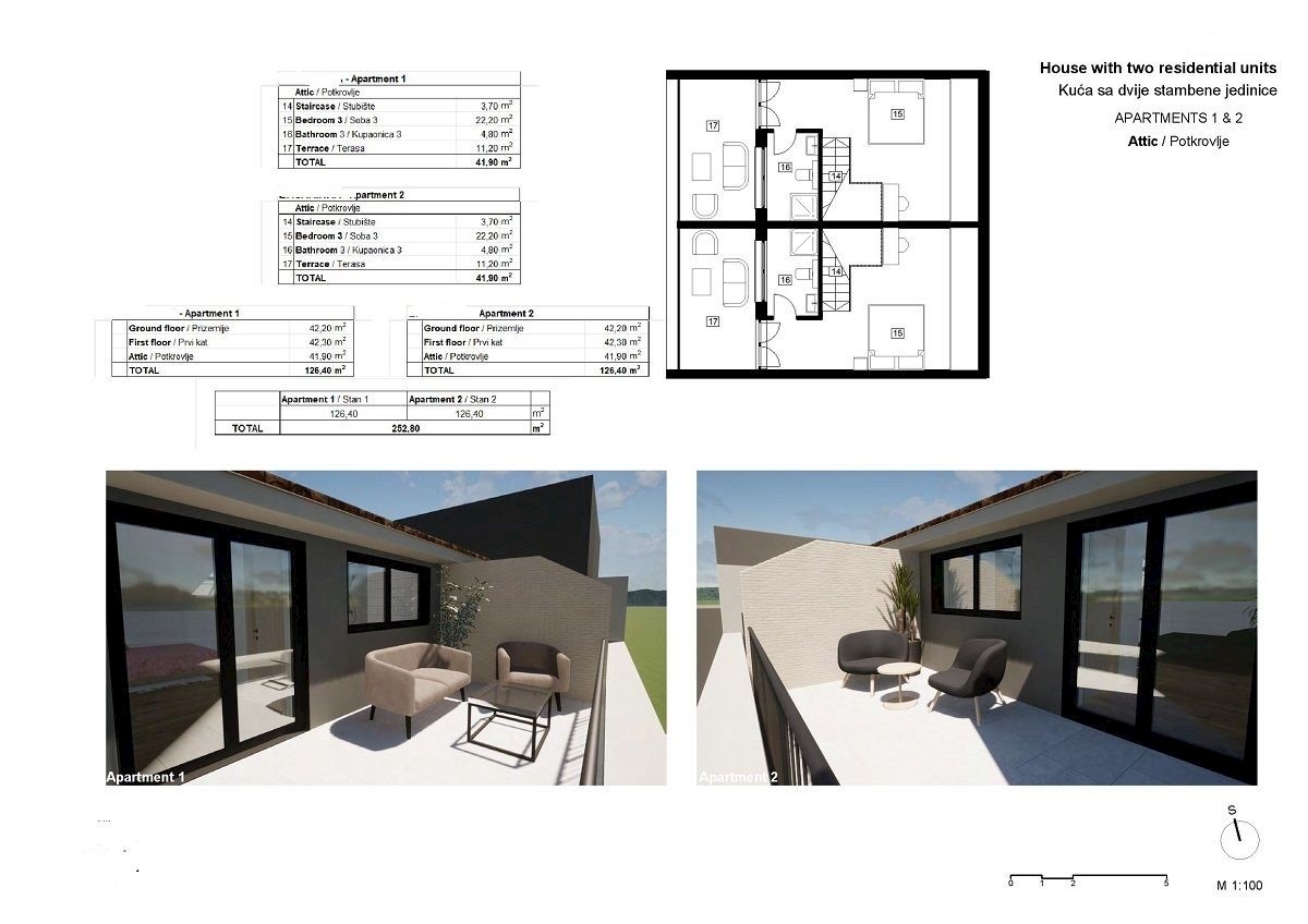 POREČ-CASA MODERNA DOPPIA IN COSTRUZIONE