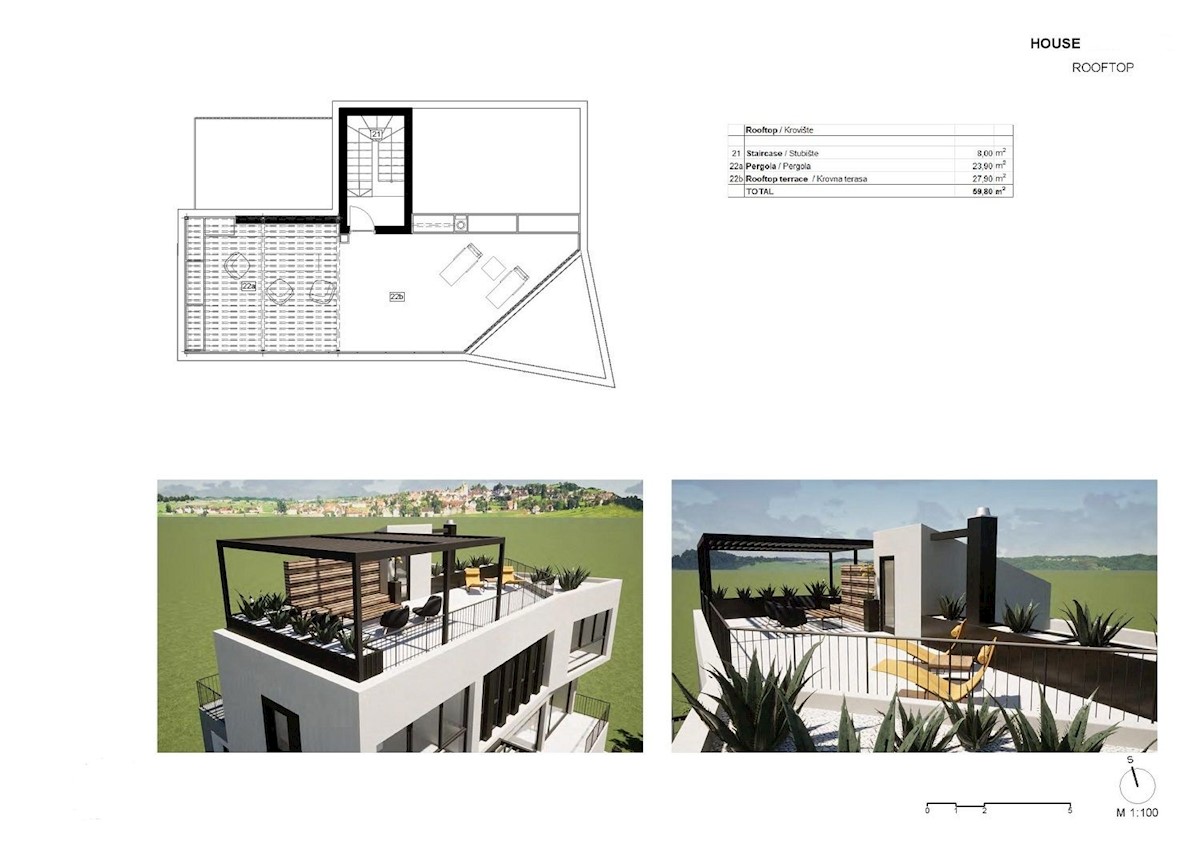 POREČ - STUPENDA   VILLA MODERNA CON TERRAZZA SUL TETTO VENDESI