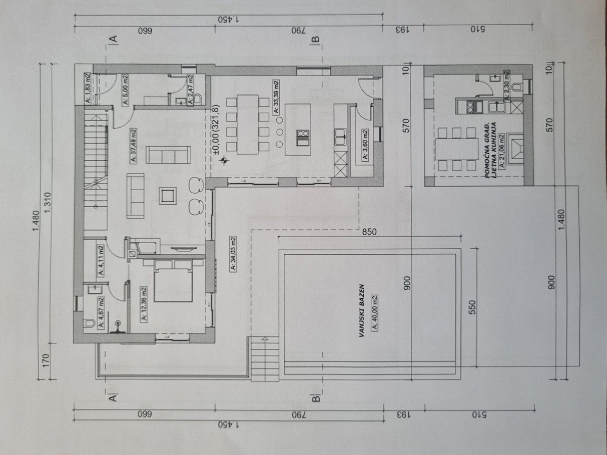 VIŠNJAN - VILLA CON PISCINA E GARAGE IN VENDITA