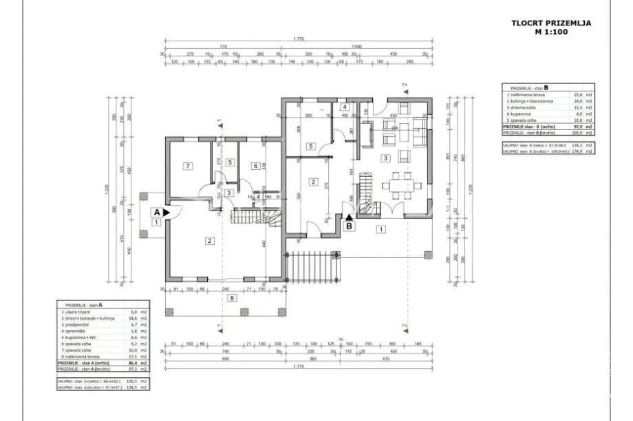  PARENZO - CASA BIFAMILIARE CON PISCINA IN VENDITA