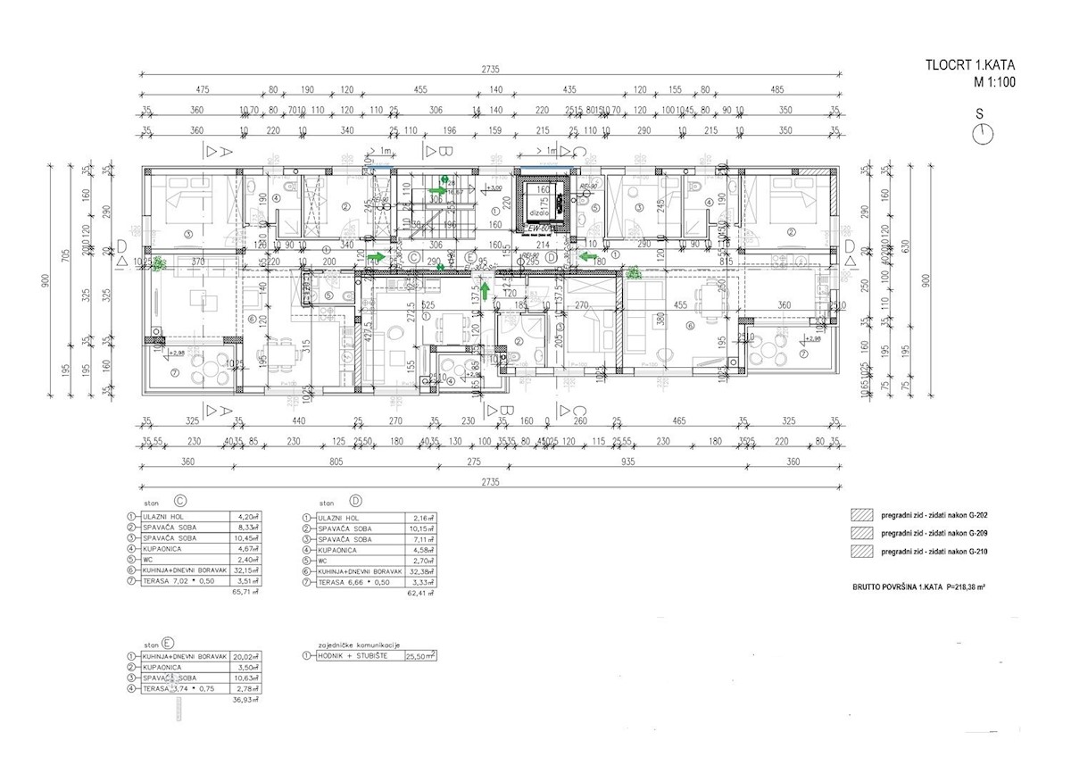 PARENZO-APPARTAMENTI IN COSTRUZIONE CON ASCENSORE E DUE CAMERE DA LETTO IN VENDITA A 2 KM DAL MARE