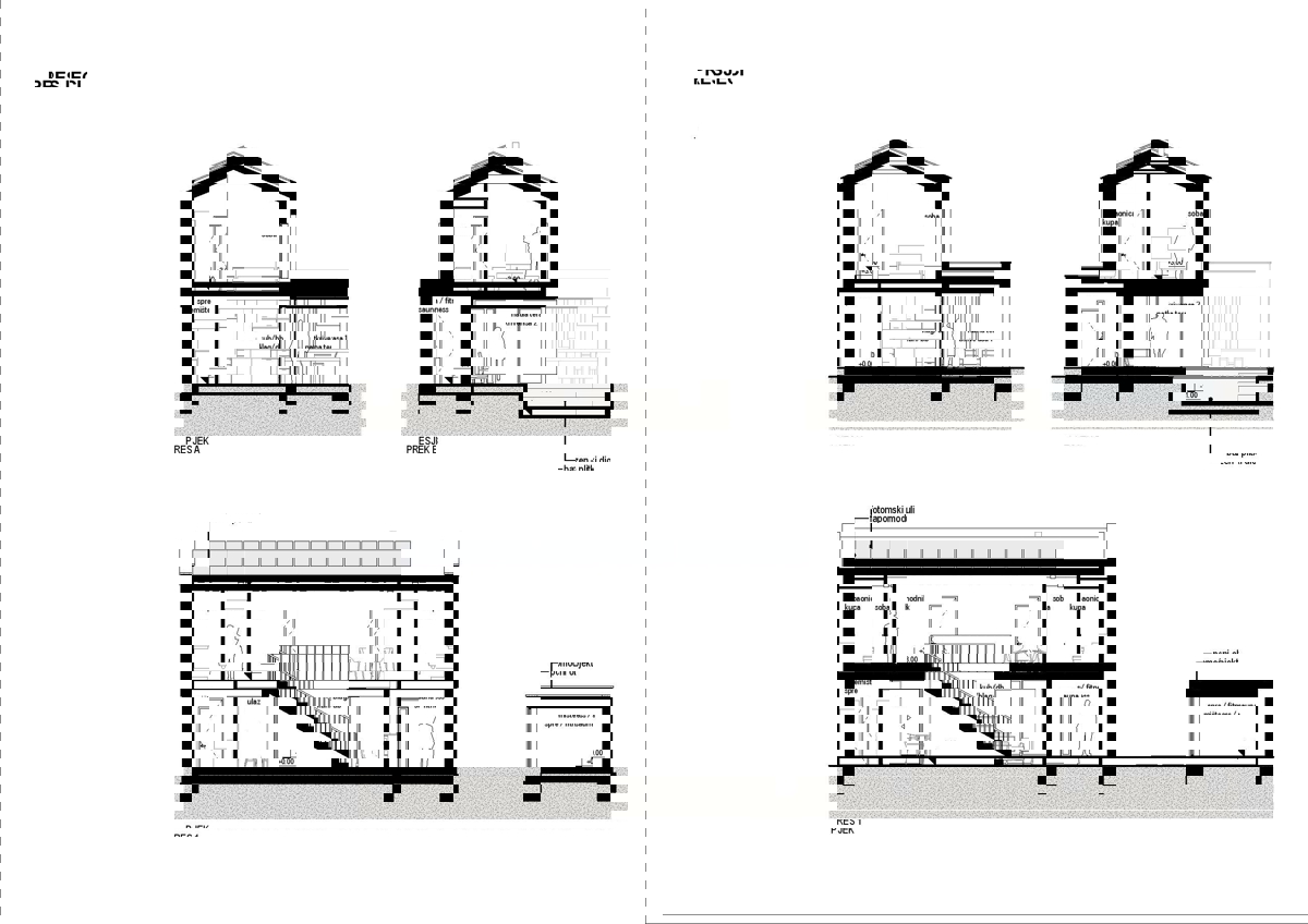 LABIN - VILLE IN COSTRUZIONE CON PISCINA IN VENDITA