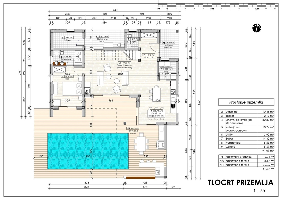 KAŠTELIR-TERRENO EDIFICABILE VISTA MARE CON PROGETTO IDEALE