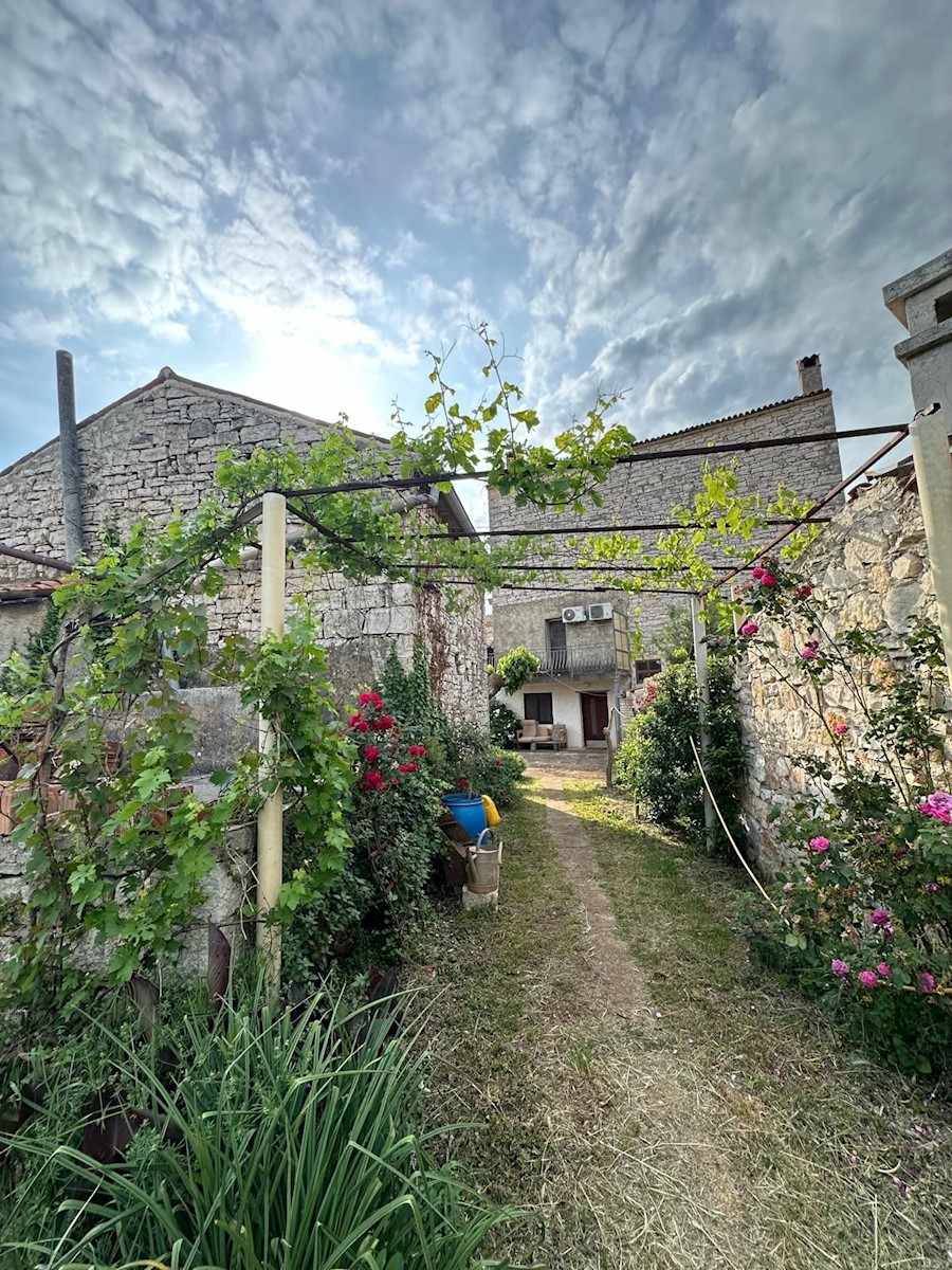  ROVIGNO D INTORNI- DUE CASE IN PIETRA CON GIARDINO DI ADATTAMENTO