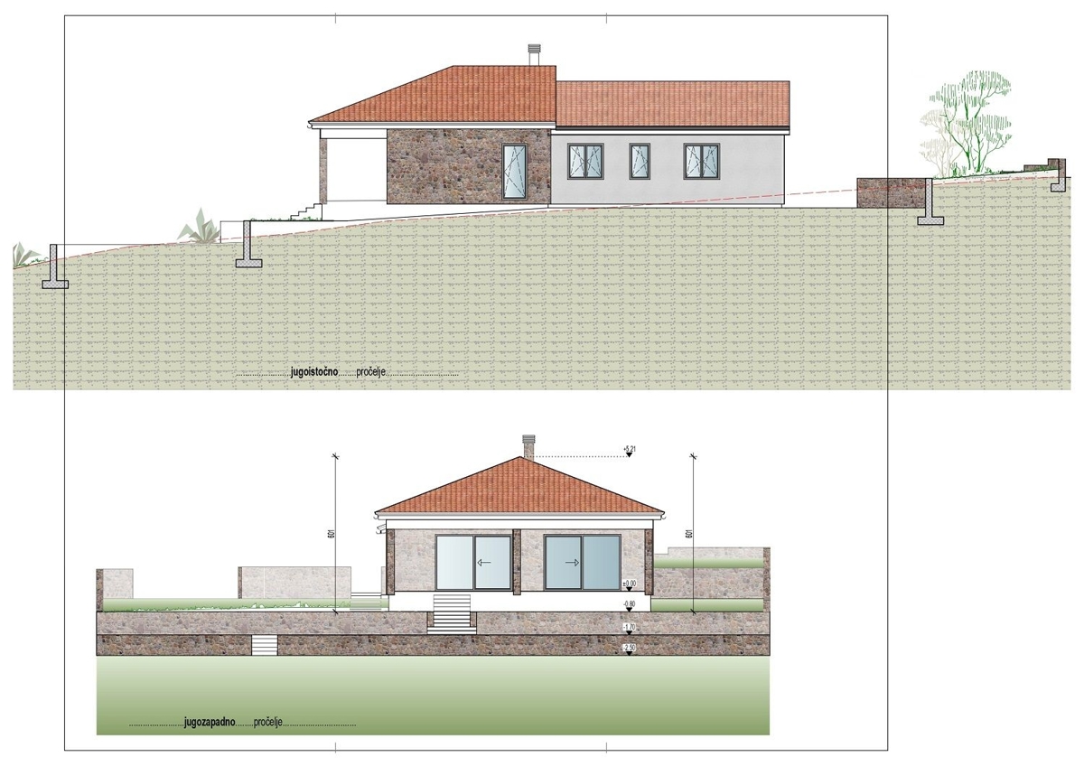 MOTOVUN-TERRENO EDIFICABILE CON PROGETTO DI COSTRUZIONE