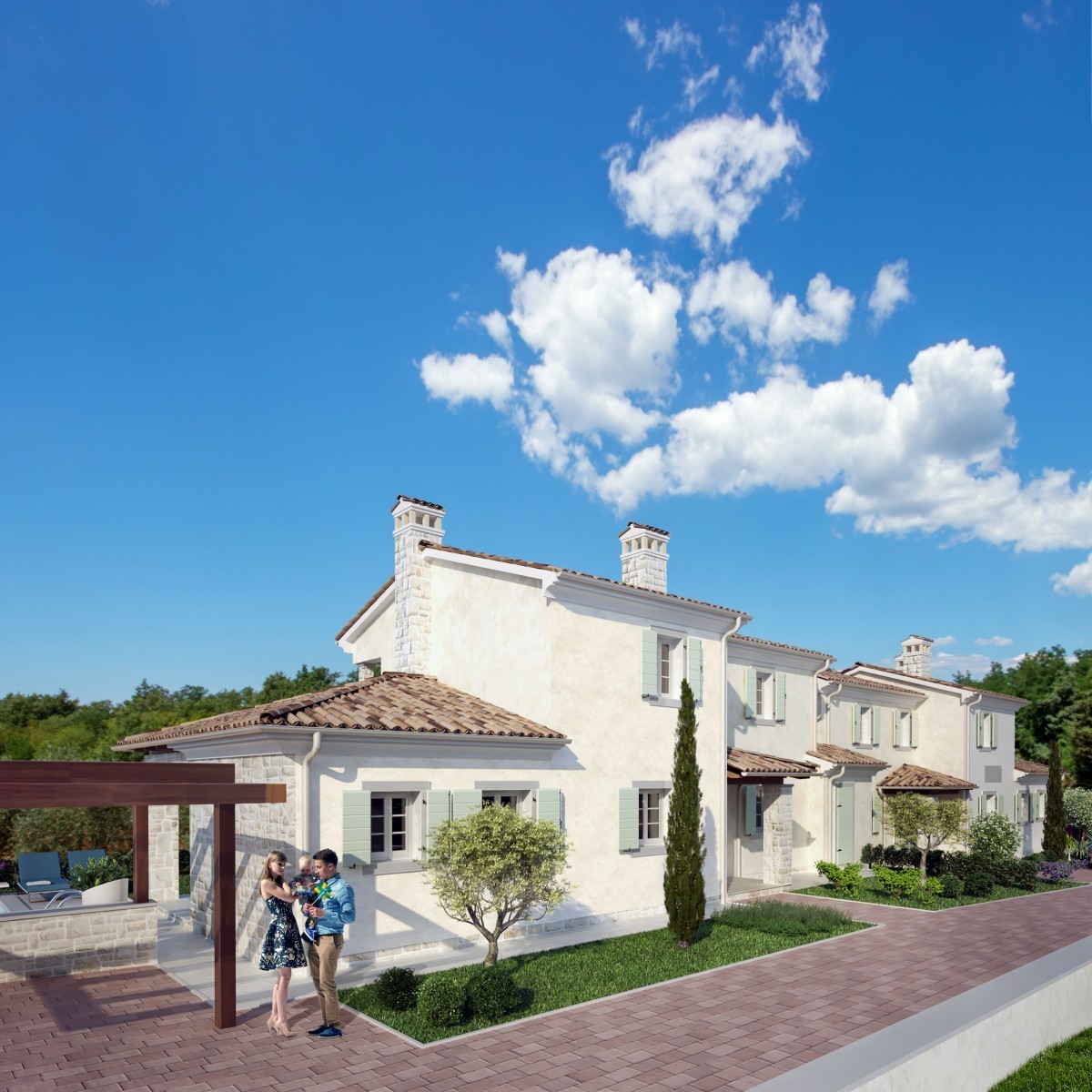 Ottima posizione, casa moderna, piscina, vista mare, Novigrad, Istria, Croazia