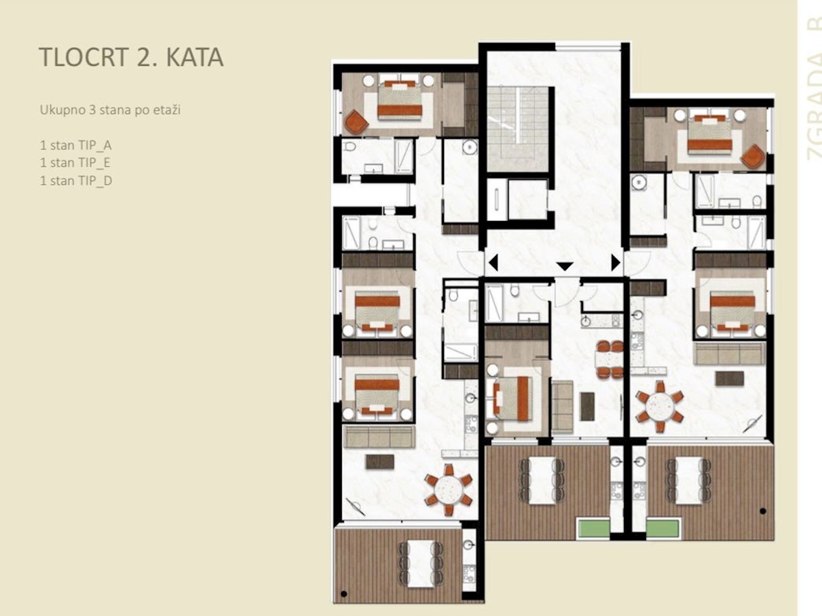 Appartamento di lusso in residenza esclusiva a Cittanova, Istria, Croazia