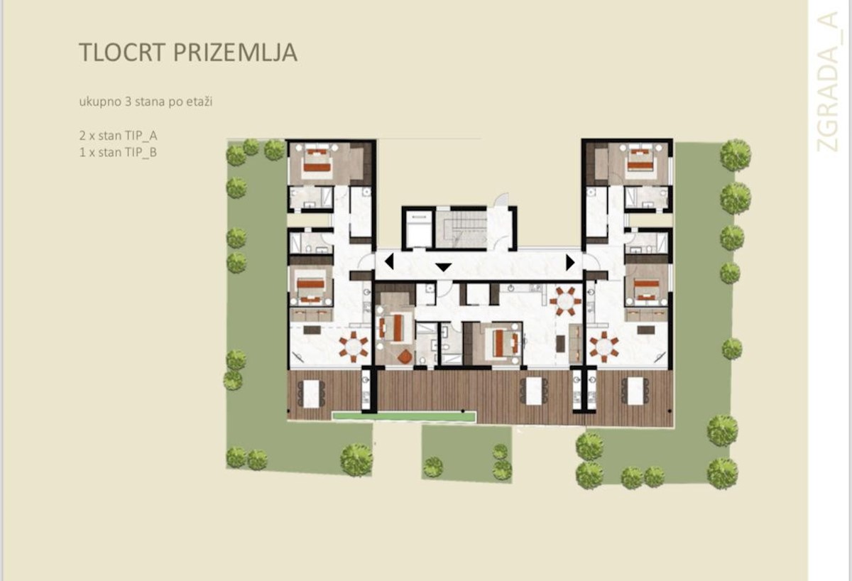 Esclusivo appartamento al piano terra con ampio giardino, Luxury Residence Novigrad