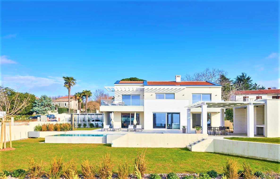 Villa di lusso con vista mare vicino a Porec, Istria, Croazia