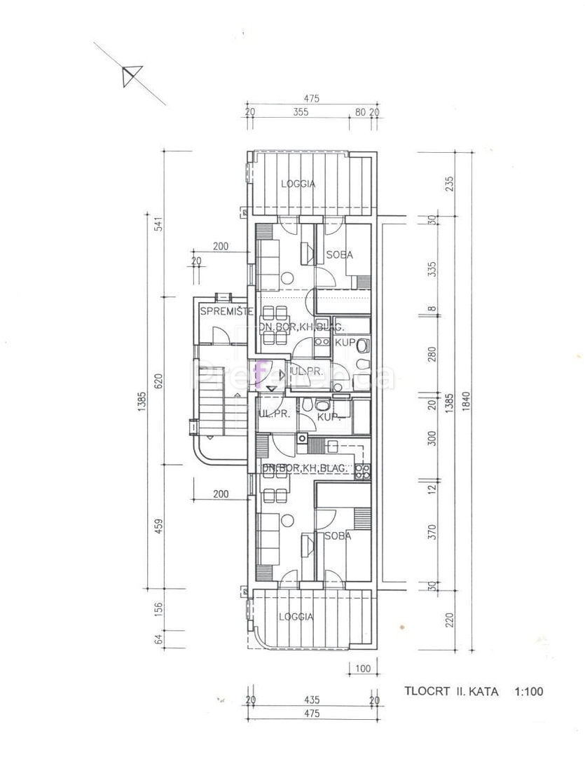 Novalja - casa con 5 appartamenti vicino al mare