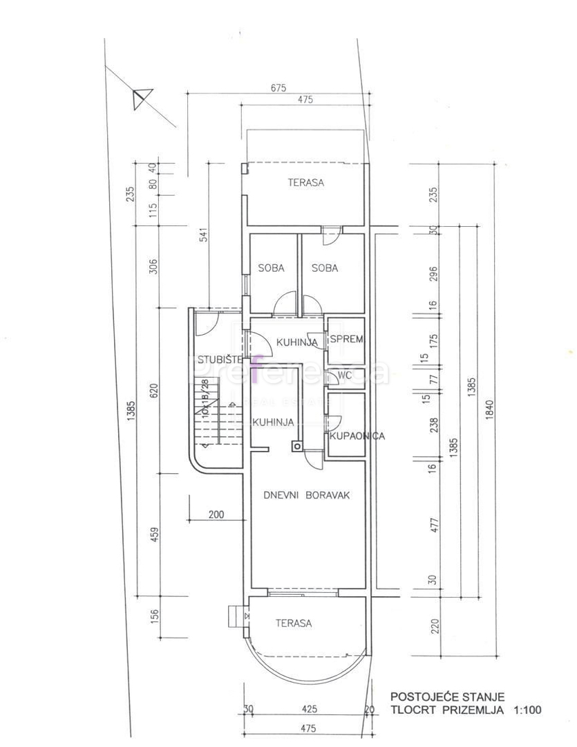 Novalja - casa con 5 appartamenti vicino al mare