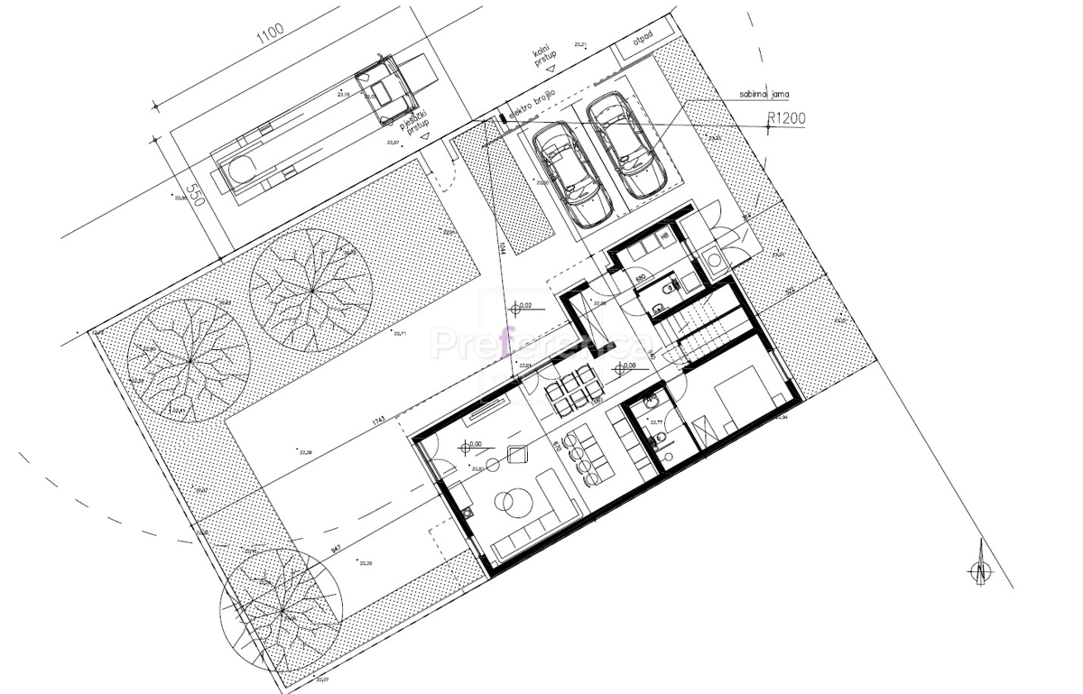 Mandre - villa di lusso con piscina - POSIZIONE