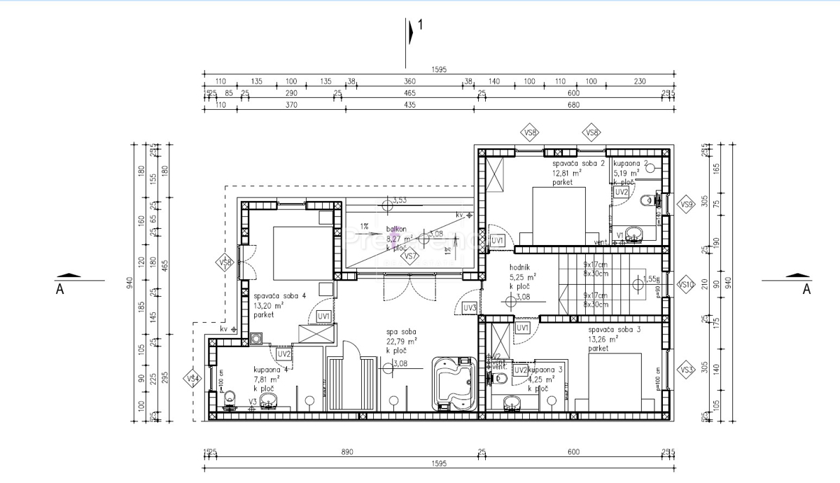 Mandre - villa di lusso con piscina - POSIZIONE