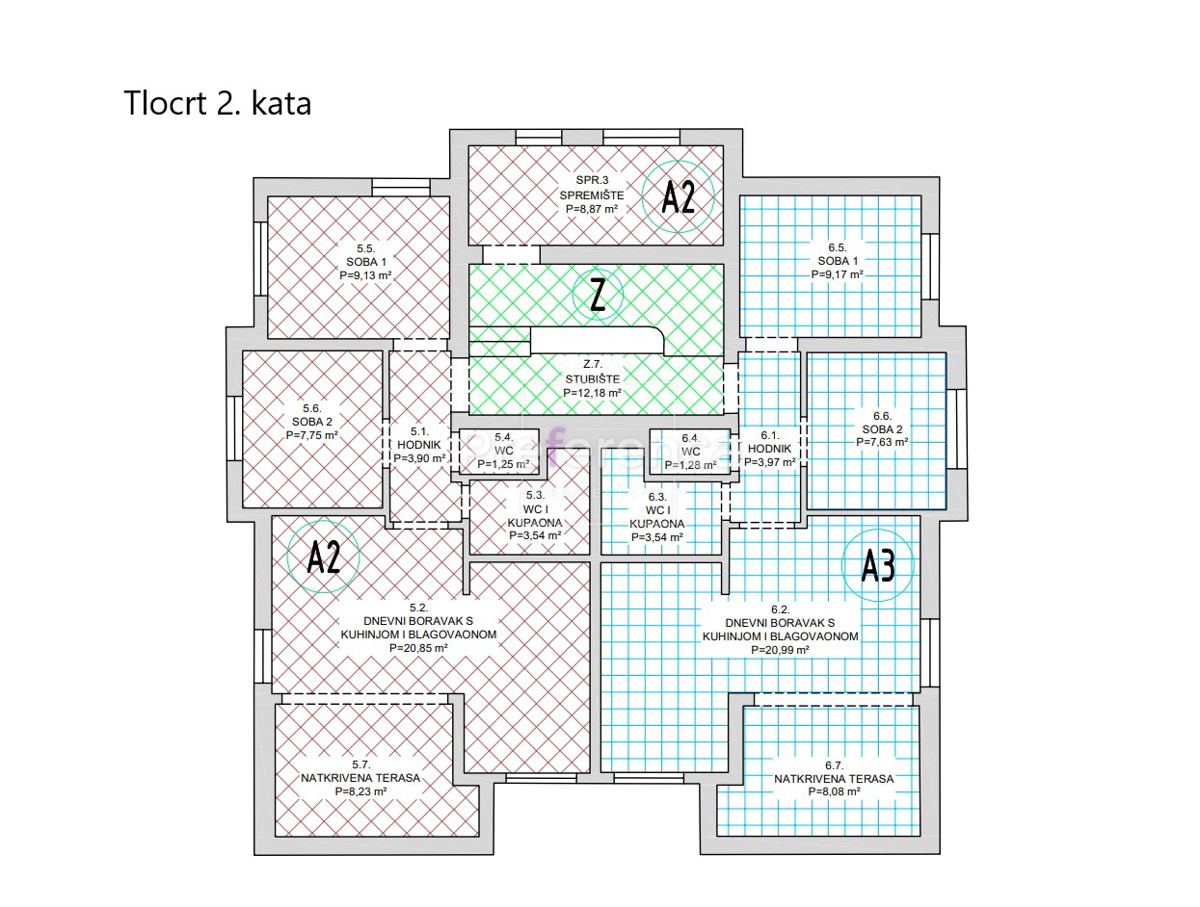 Novalja - appartamento bilocale al secondo piano