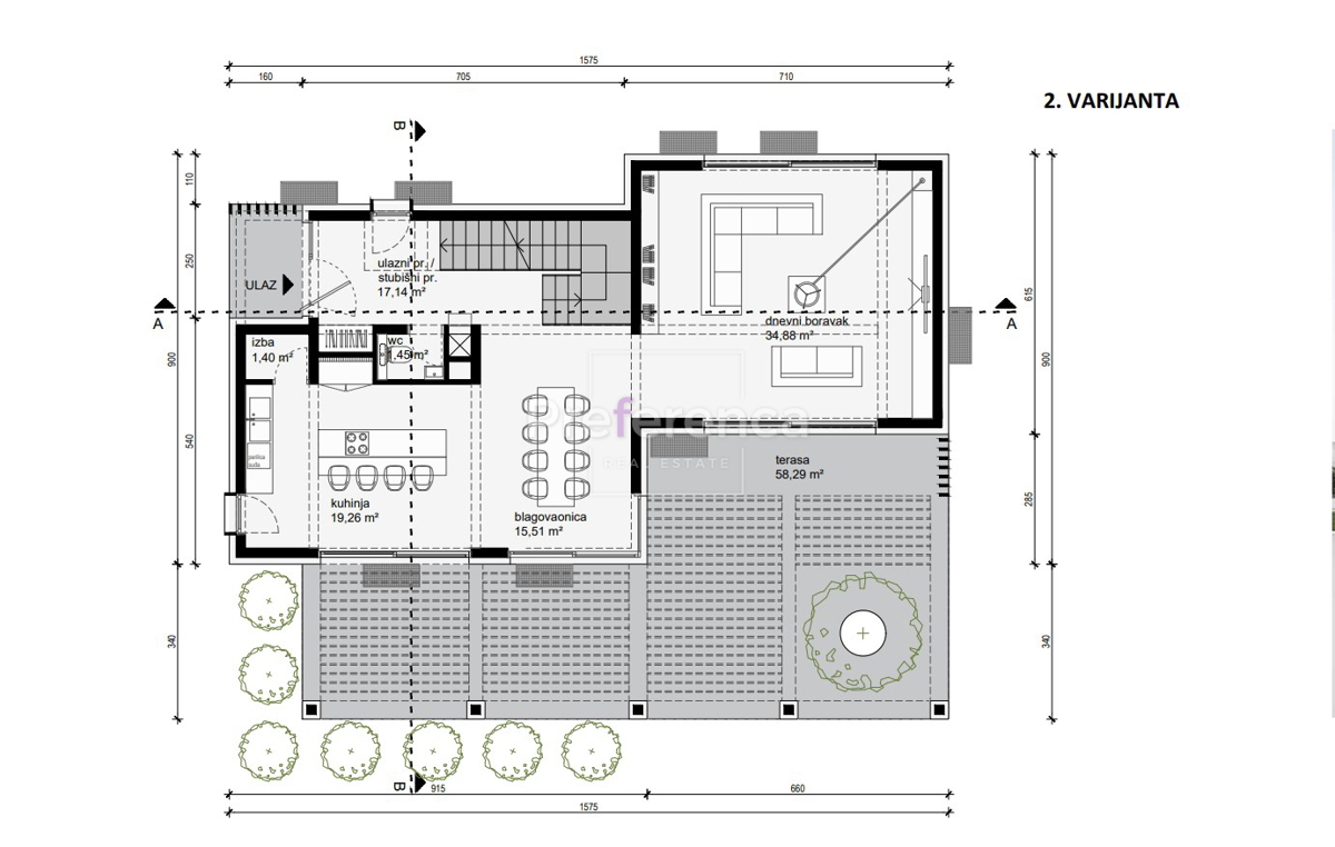 Novalja - terreno edificabile con progetto preliminare