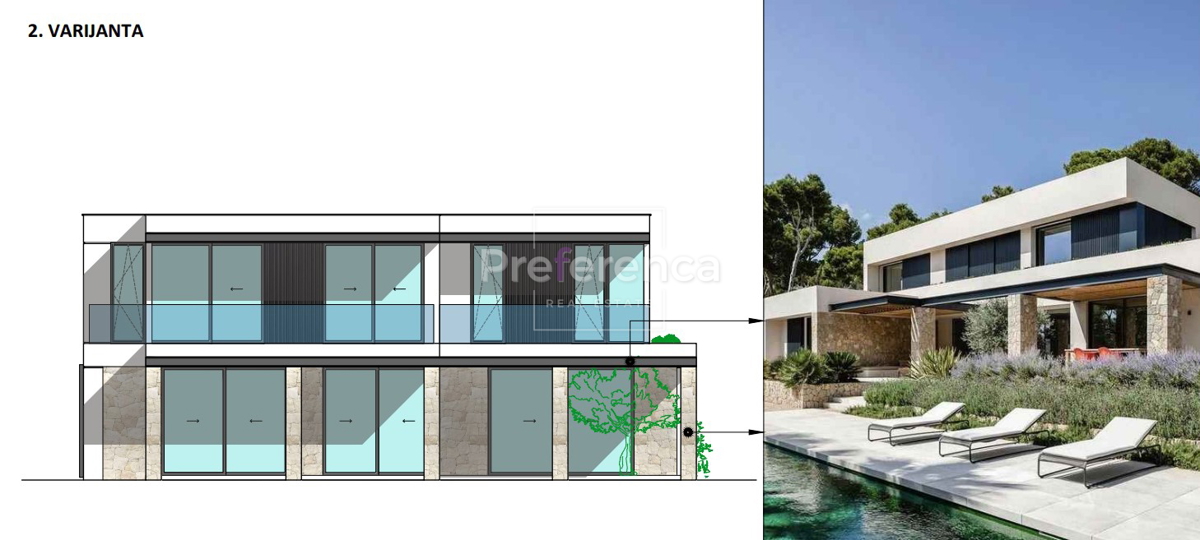 Novalja - terreno edificabile con progetto preliminare