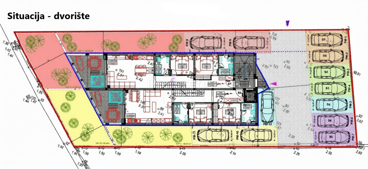 Mandre - appartamento bilocale al primo piano PRIMA FILA SUL MARE