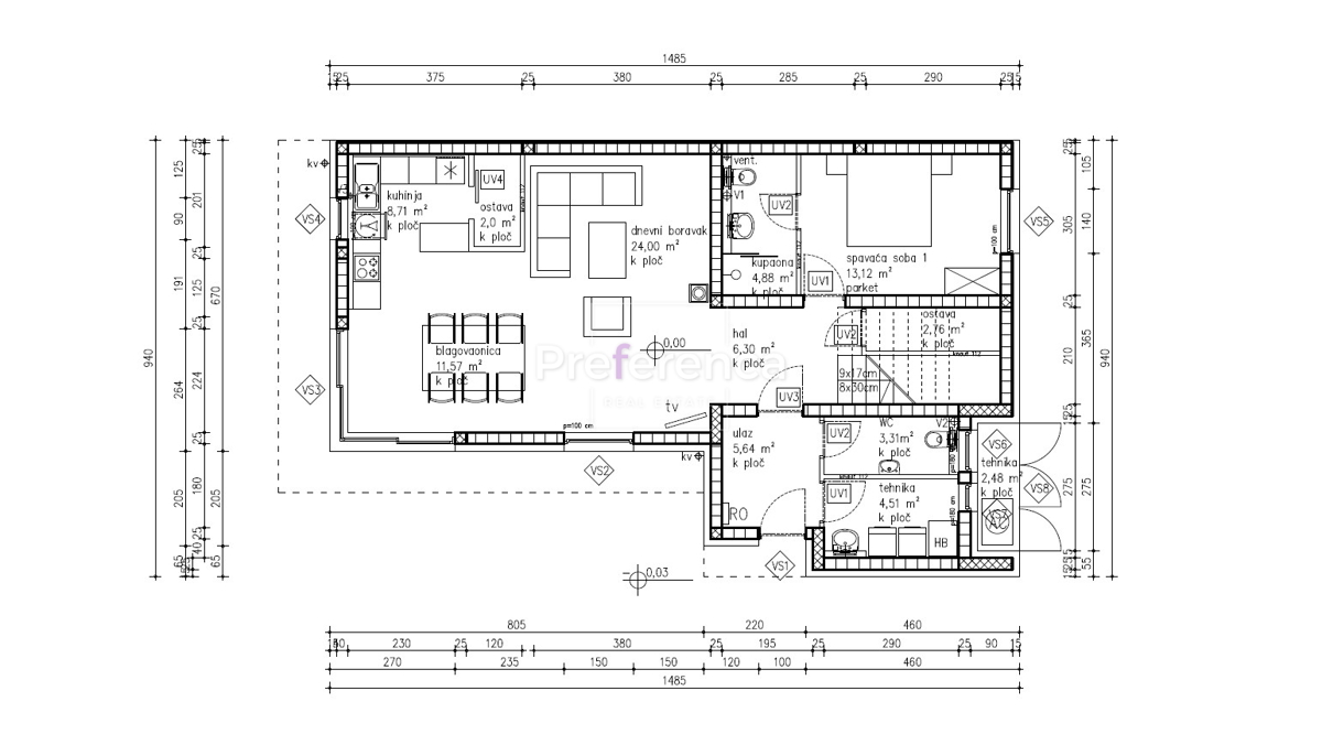 Mandre - villa lussuosa con piscina