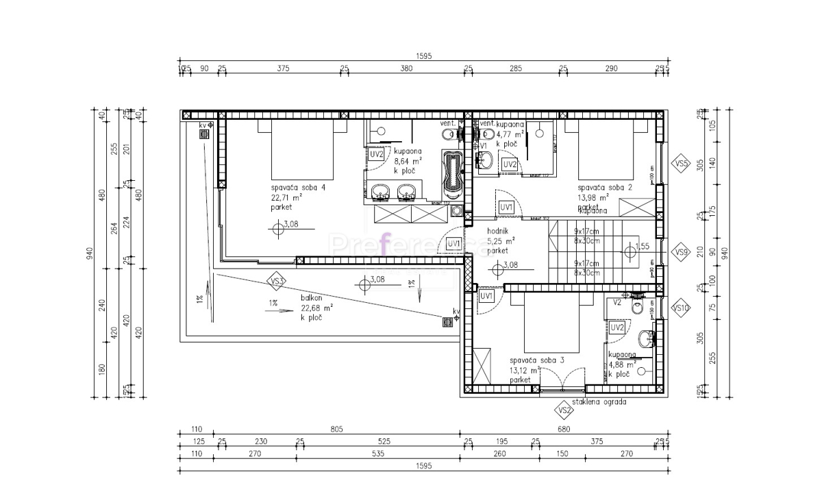 Mandre - villa lussuosa con piscina