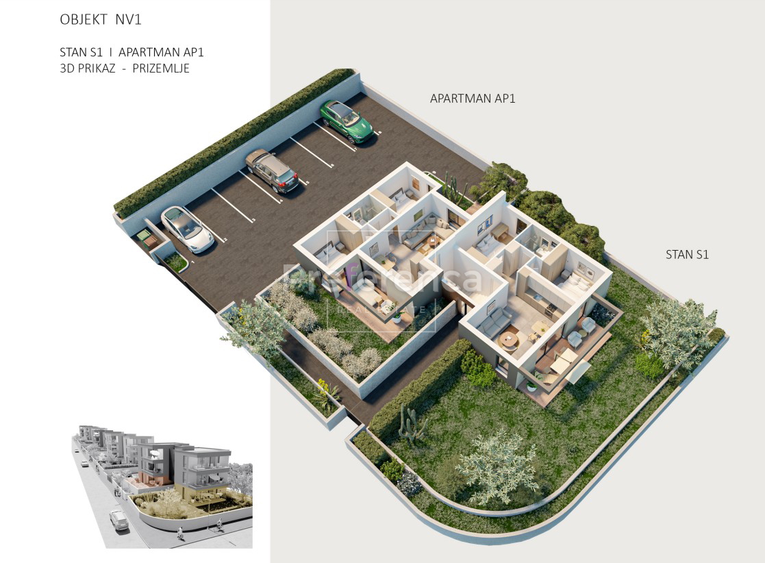 Novalja - appartamento bilocale con giardino - NUOVO PROGETTO DI ALTO LIVELLO