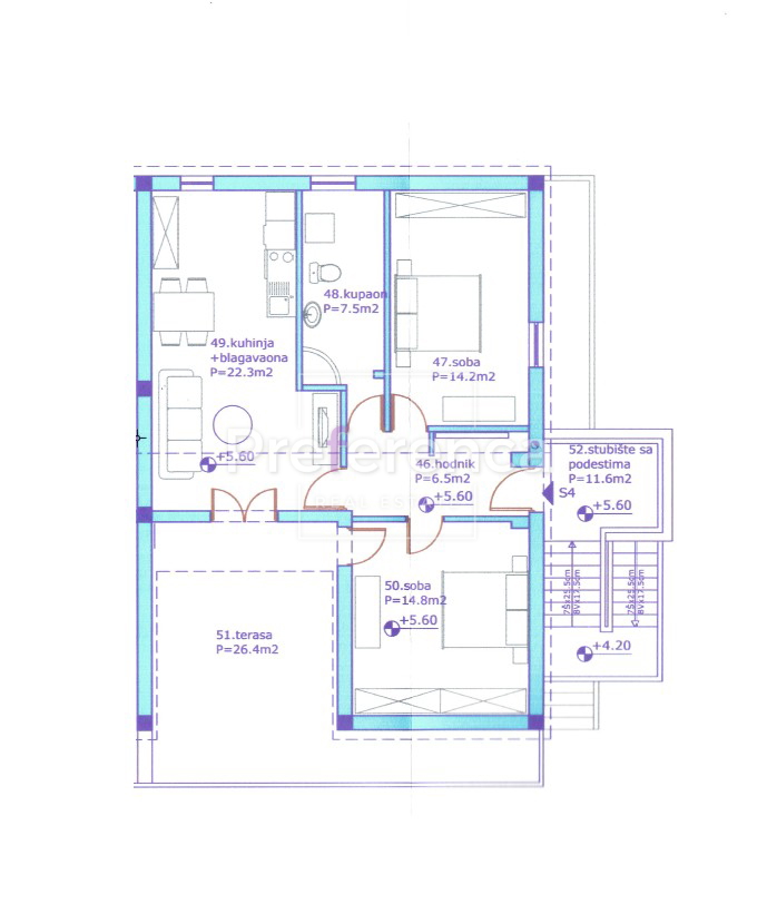 Zubovići - appartamento bilocale vicino alla spiaggia