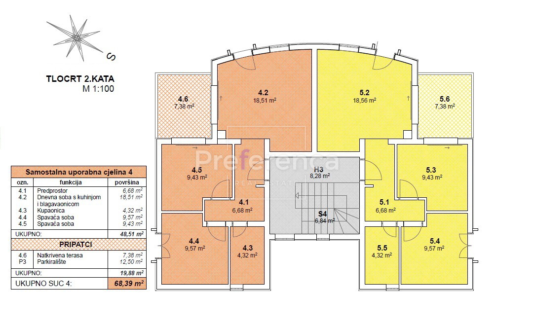 Novalja - appartamento bilocale al secondo piano