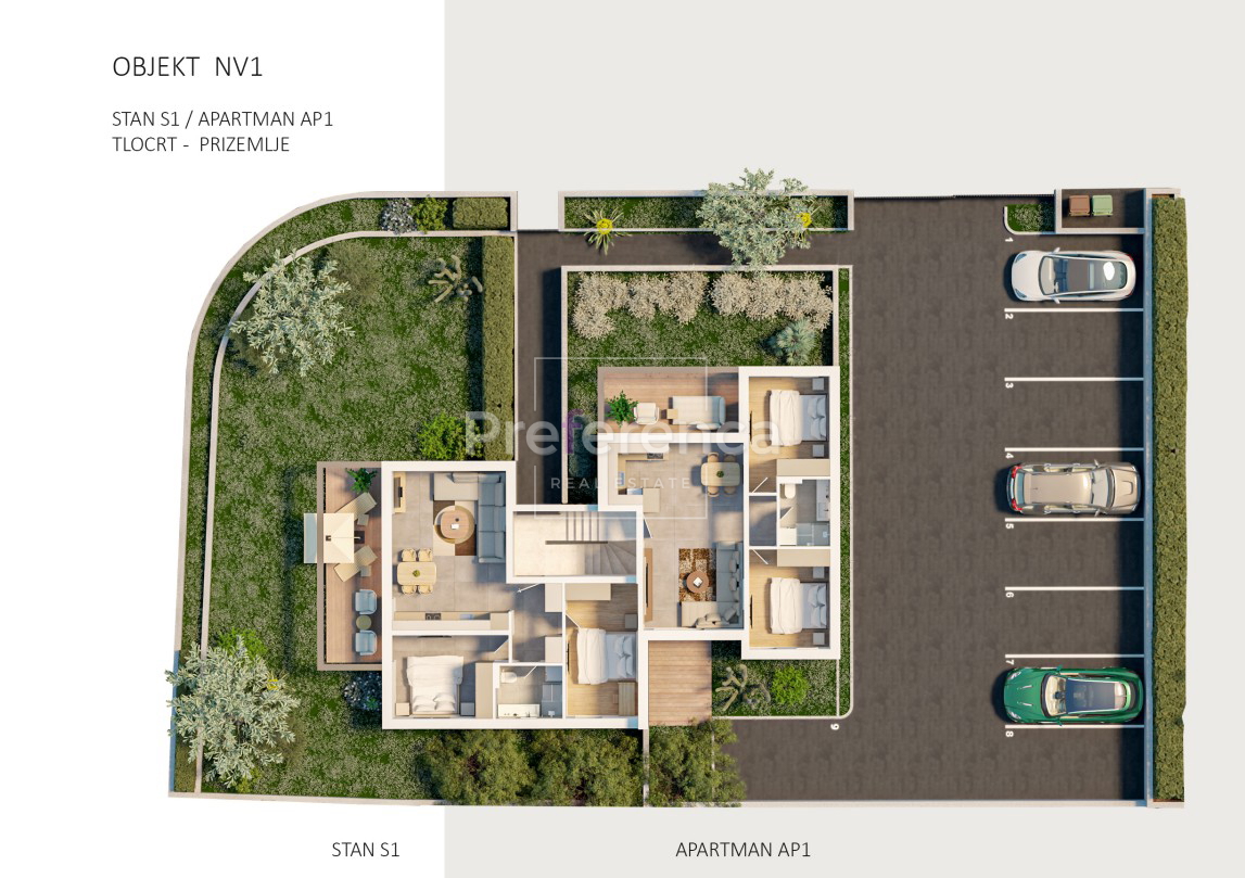 Novalja - appartamento bilocale con giardino - NUOVO PROGETTO DI ALTO LIVELLO