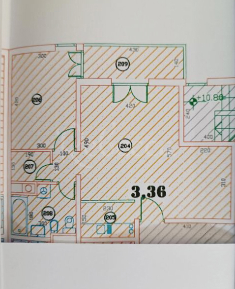 Pola, confortevole appartamento 59 m2, riscaldamento centralizzato, ascensore, terrazza