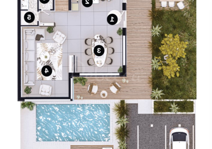 Istria, Umago, villa di lusso con piscina nel resort, a 100 metri dal mare!