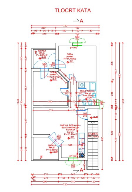 Medolino, Pošesi, appartamento bilocale vicino al mare