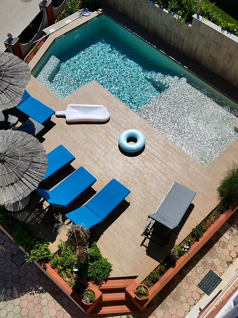 Villa con piscina, vista mare, vicino alla spiaggia, Pomer