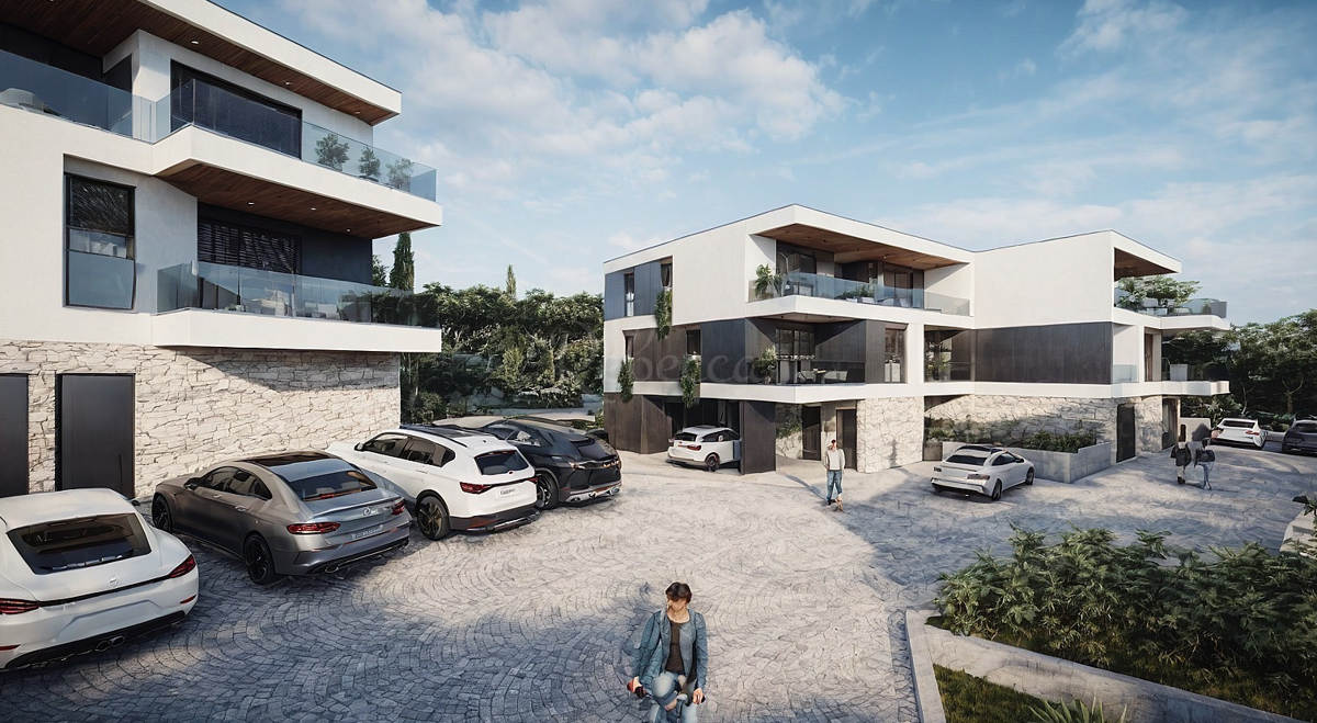 Appartamento con giardino, 69 m2, due camere, parcheggio, Veli Vrh, NUOVO
