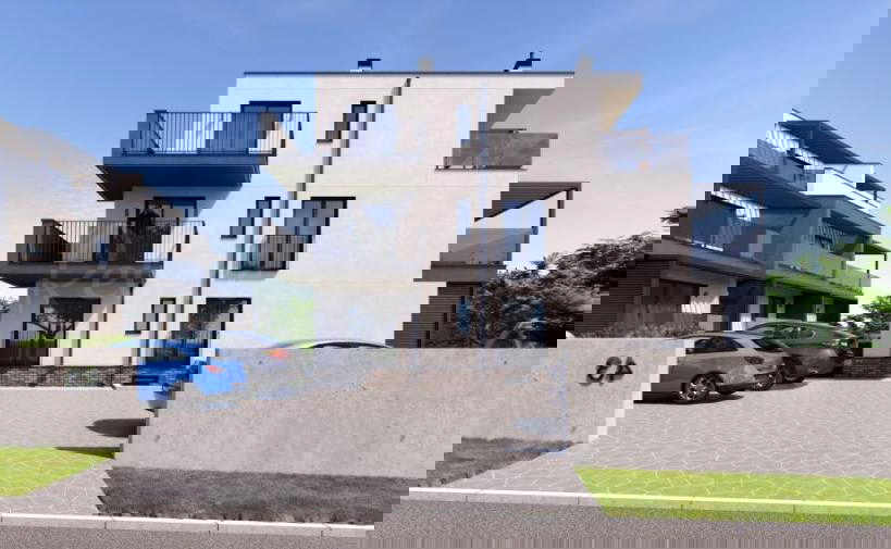 Medolino, Pošesi, appartamento di lusso in una nuova costruzione con ampia terrazza, a 100 metri dal mare