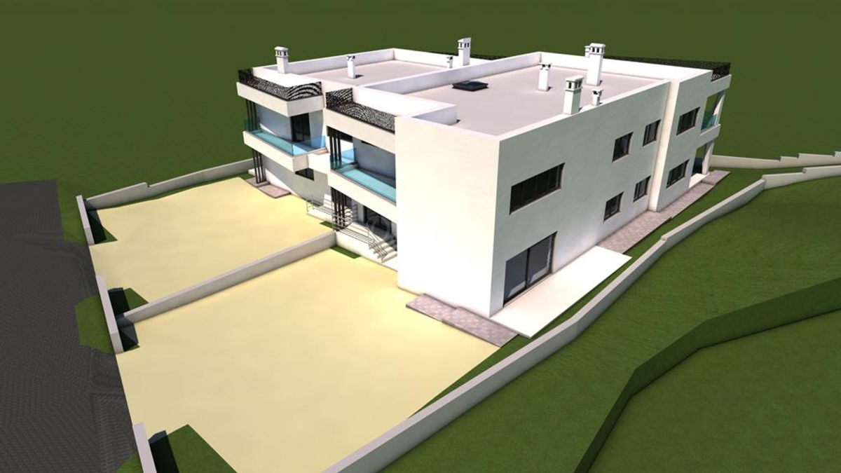 Appartamento di lusso con terrazza benessere a Kanfanar – nuova costruzione