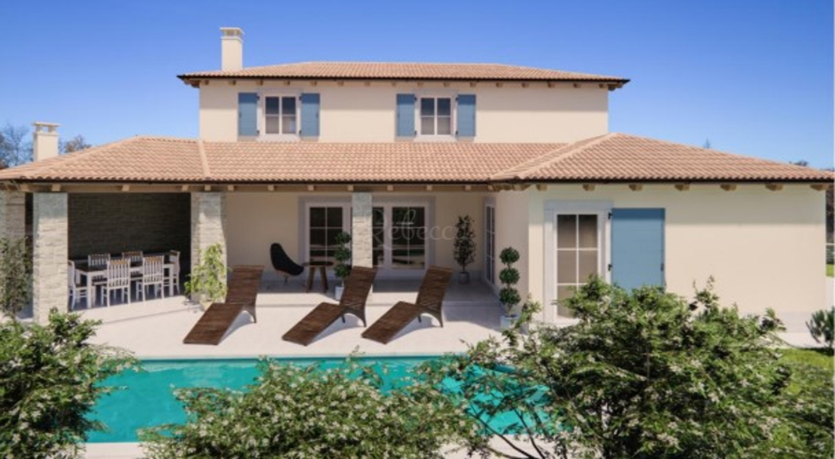 Villa con piscina, vicino a Gimino
