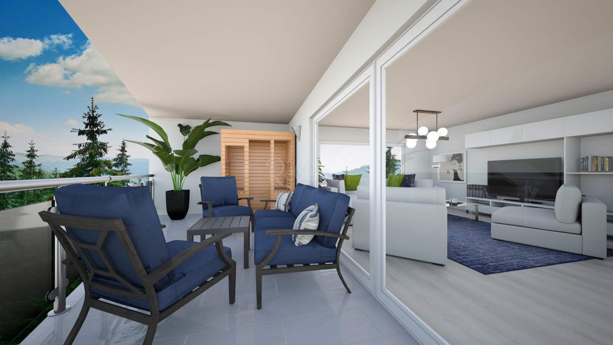 Appartamento di lusso con terrazza benessere a Kanfanar – nuova costruzione