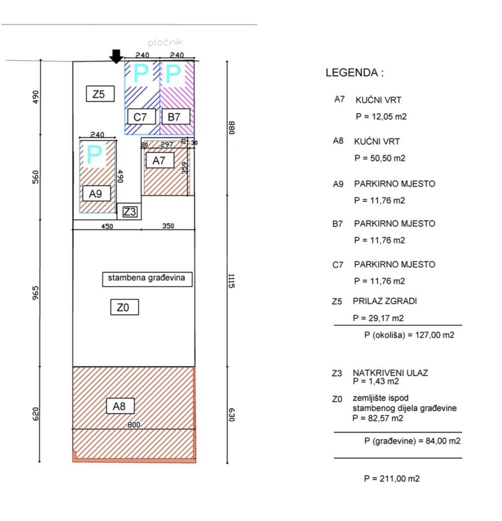 Pola, Gregovica, appartamento con 2 camere da letto, giardino, parcheggio
