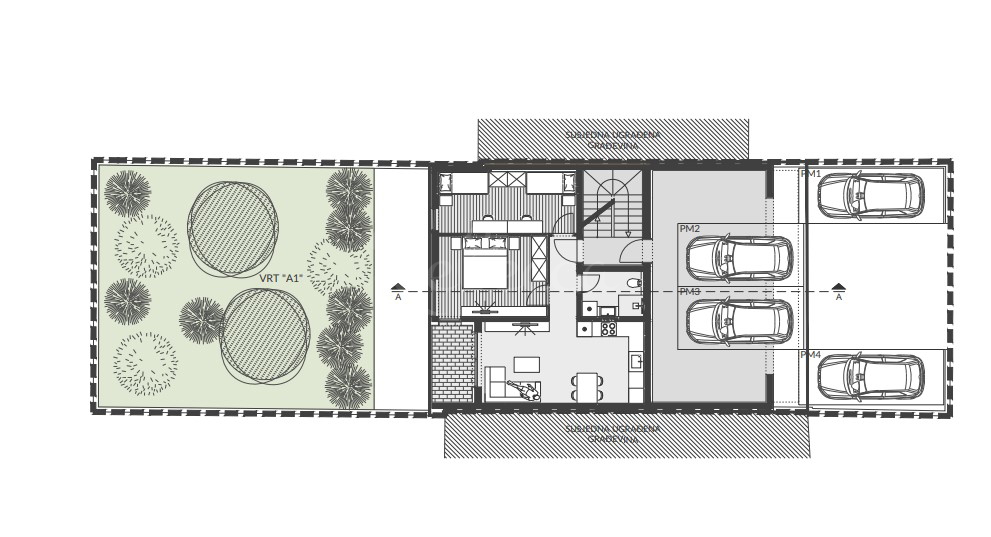 Banjole, bilocale con giardino, nuova costruzione