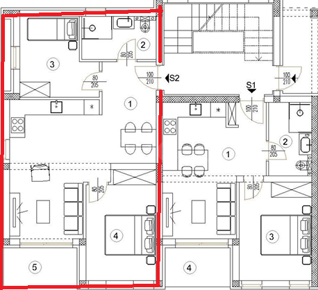 Appartamento al piano terra, 2 camere, 65 m2, giardino, nuova costruzione, Pola