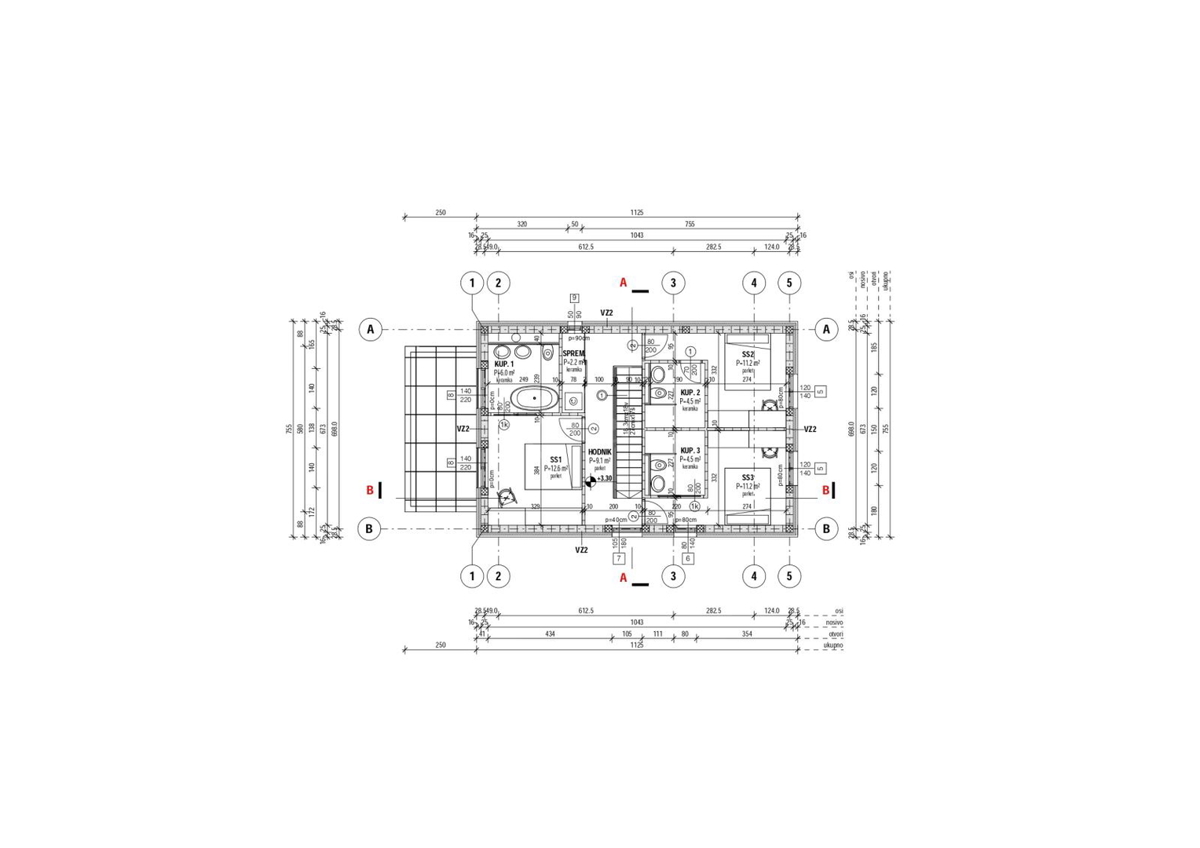 Terreno edificabile di 550 m2, progetto, permesso, zona Juršići