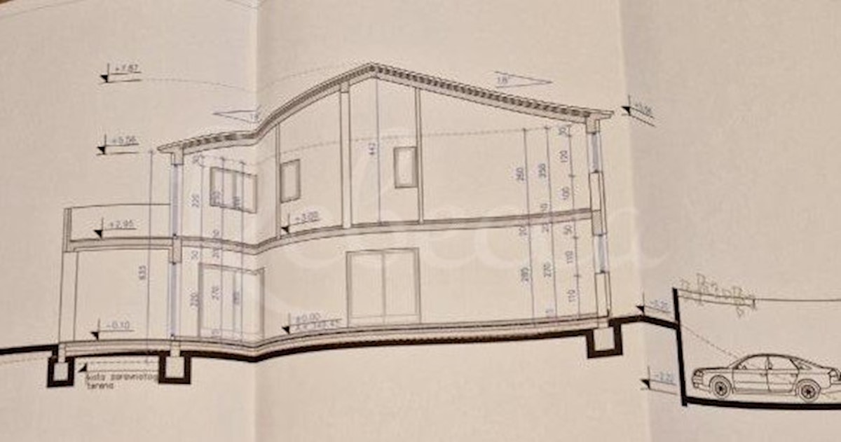 Terreno edificabile, 740 m2, permesso di costruzione, contributi versati, dintorni di Barban