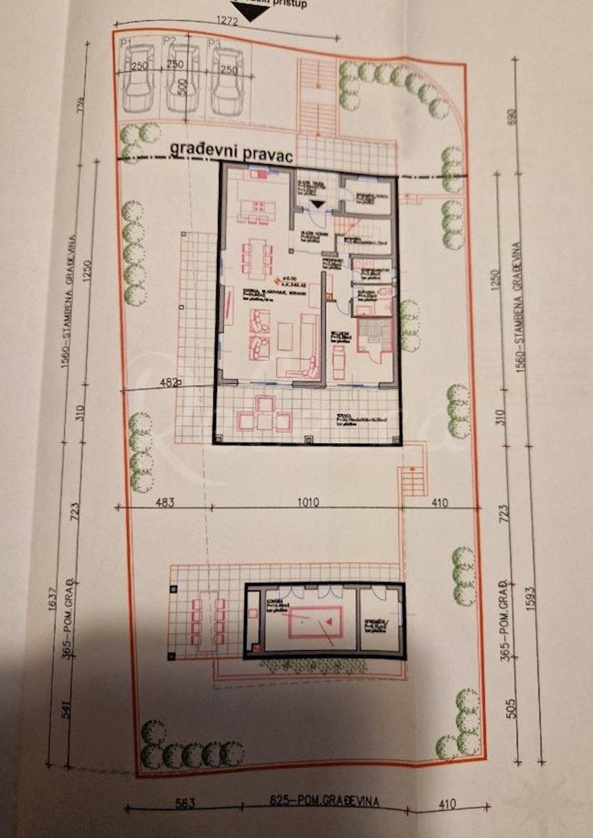 Terreno edificabile, 740 m2, permesso di costruzione, contributi versati, dintorni di Barban