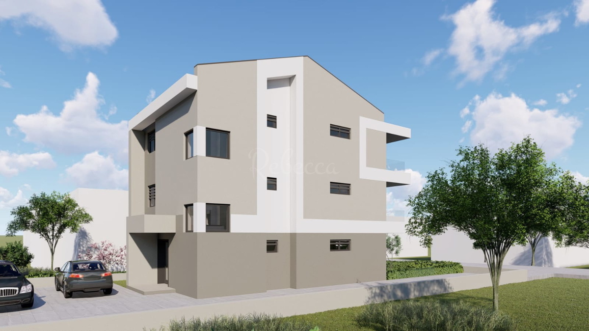 Appartamento al 1° piano, 72,20 m2, 2 camere, parcheggio, vicino al mare, Valbandon, NUOVO